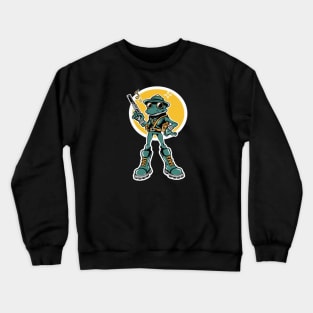 Unique Super Hero Frogman Anime Cartoon Art Character Crewneck Sweatshirt